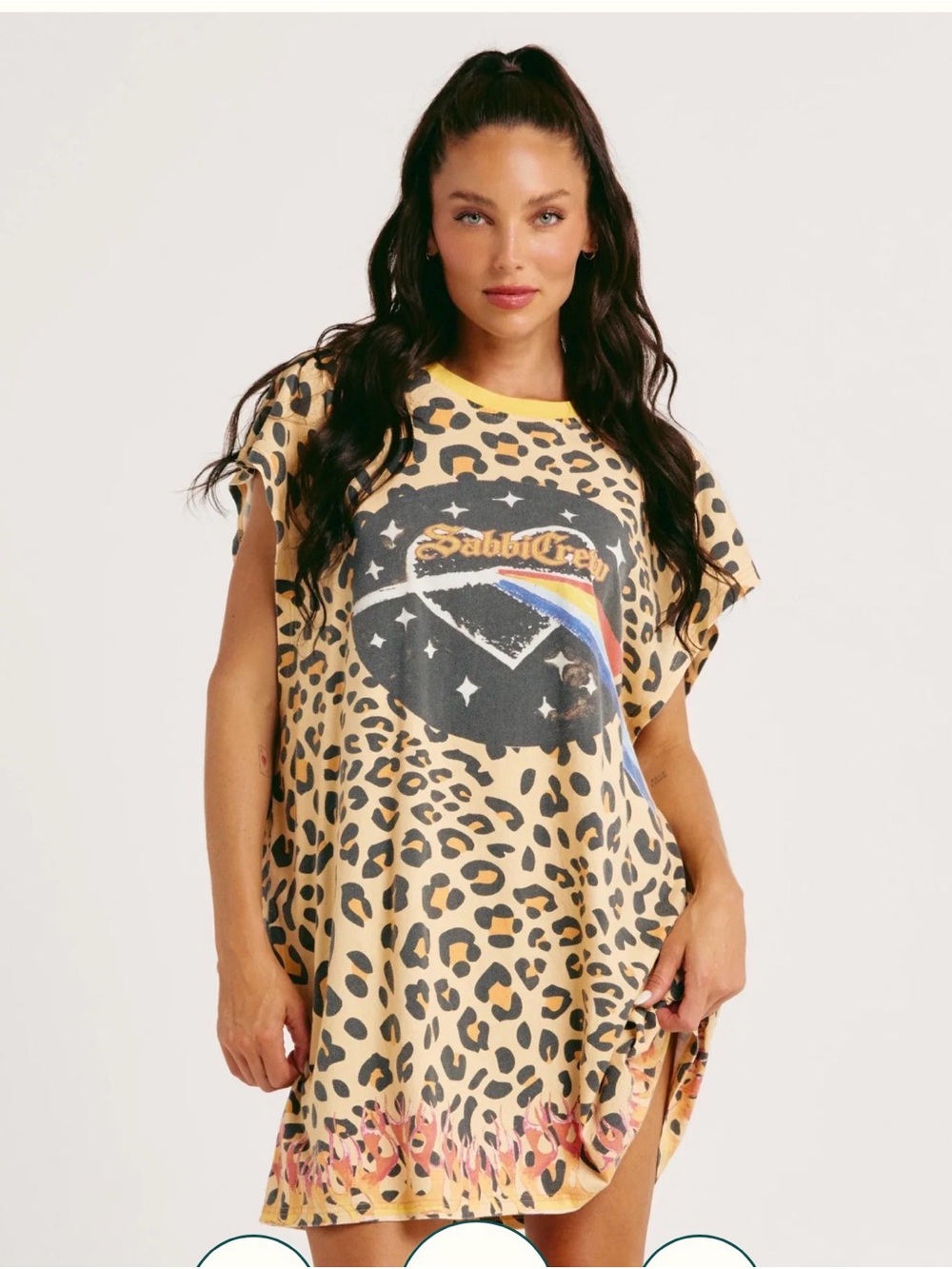 SABBI leopard dress sz Small.